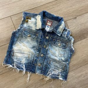 Girls Denim Vest